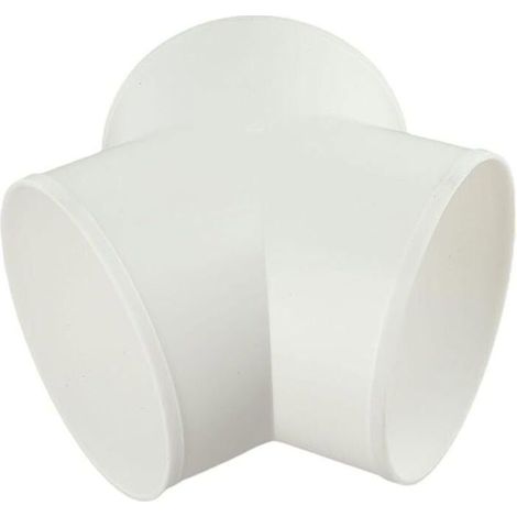 Raccord en T – 150 x 145 x 242 mm – PVC haute résistance – Installation simple – Blanc standard (1/3)