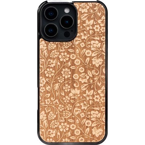 Bewood Holzhülle für iPhone 16 Pro Max WILD FLOWERS ANIEGRE (1/5)