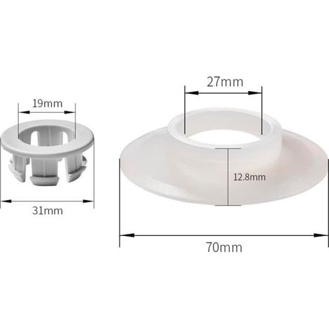 Guarnizione per valvola di scarico in silicone impermeabile, compatibile con ricambi standard Ideal, guarnizione impermeabile nera ad alta elasticità SV01967 (1/2)
