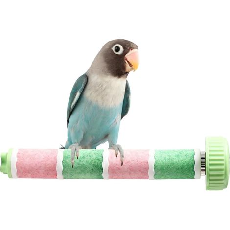 Perch for bird cage, sharpening stone for parrots, parrots, cockatiels, conures and other small birds (1/5)