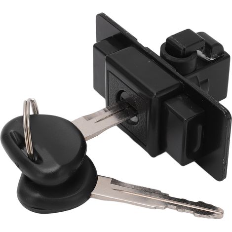Serrure de boîte à gants MB846665, ensemble cylindre de serrure de boîte à outils avec 2 clés, remplacement pour Mitsubishi Montero 1992-2000 (1/5)