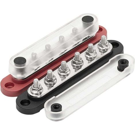 Bloc de Distribution d'Énergie 12V Négative M6 pour Système Solaire Bateau et Automobile (1/4)
