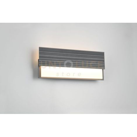 MARIZA APPLIQUE DA ESTERNO LED FUSIONE ALLUMINIO ANTRACITE IP65 L.40CM