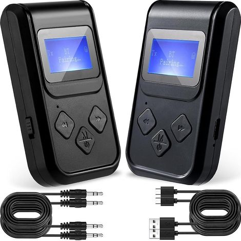 2 émetteurs-récepteurs Bluetooth 4 en 1 pour vol, adaptateur audio Bluetooth sans fil à faible latence (1/5)