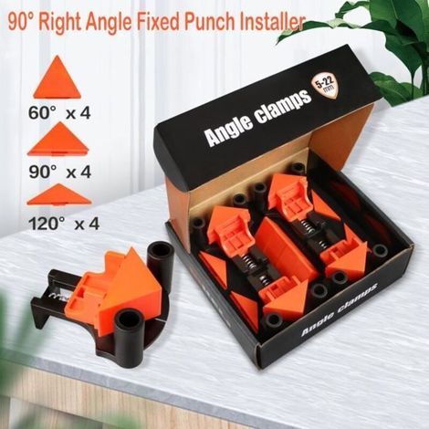 Pince à angle droit ROKOO - Jeu de 12 pinces multi-angle pour travail du bois bricolage