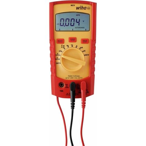 Multimètre Numérique Jusqu'à 1 000 V AC CAT IV avec 2 Piles AAA Incluses