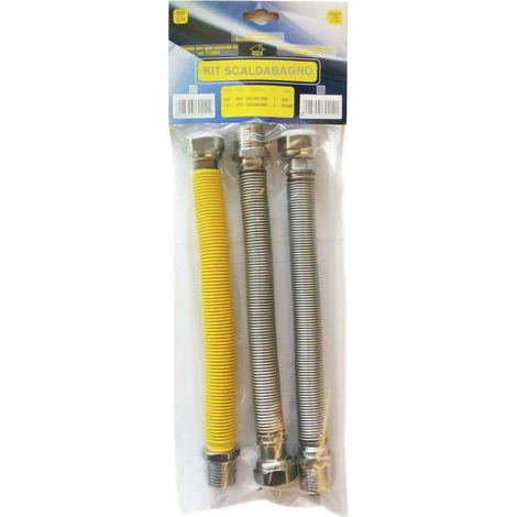 Kit calentador de agua kit caldera flexible extensible 200 400 gas 1/2 mf uni 11353 2x1/2 mf agua DM 174