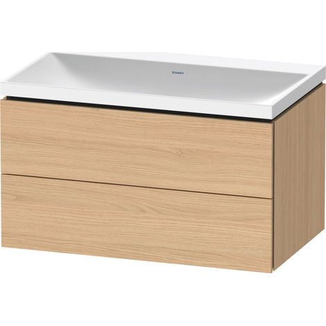 Duravit L-Cube c-shaped Set wandhängend, 2 Schubkästen, ohne
