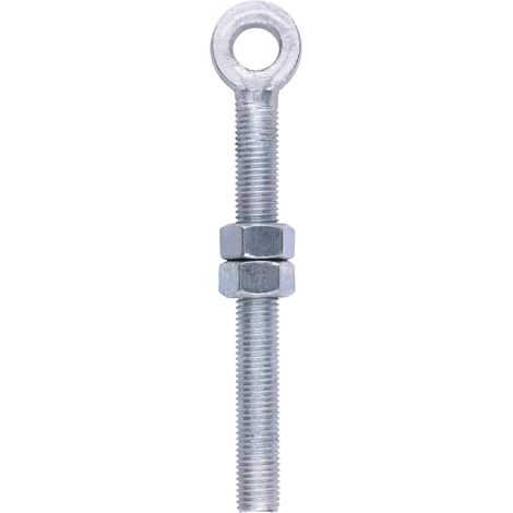 TIMCO Adjustable Gate Hinge Eyes with Nuts Hot Dipped Galvanised - M19 x 200