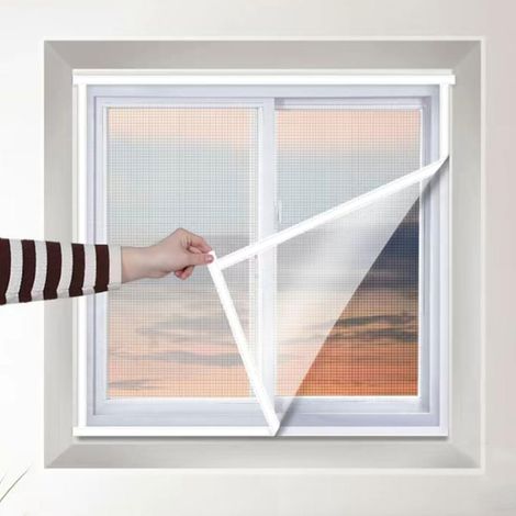 70x110cm, Moustiquaire pour fenêtre, Rideau de fenêtre en maille, Rideau de protection pour fenêtre, Moustiquaire pour mouches et insectes (1/5)