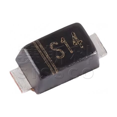 Schottky diode DSS14 Changdian/Changjing 40V 1A, SMD diode, SOD-123FL package, electronic component, chip, electronic component, 5 pieces packed.
