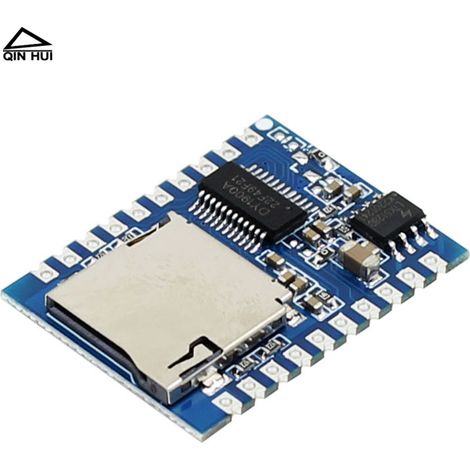 Leistungsverstärker der Klasse D mit 5 W, MP3-Wiedergabemodul, 1:1-I/O-Triggerung, serielle Schnittstellensteuerung, USB-Download, Flash-Speicher, integriert. (1/4)