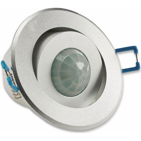 Détecteur de mouvement encastré CHILITEC 360° alu, orientable