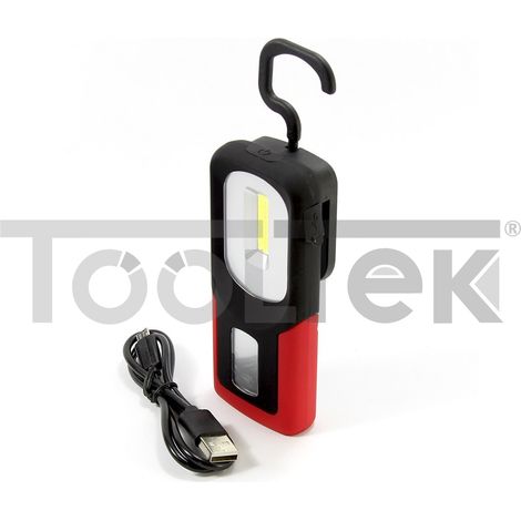 LAMPADA TORCIA LAVORO CALAMITA PORTATILE LED RICARICABILE BASE MAGNETICA (1/5)