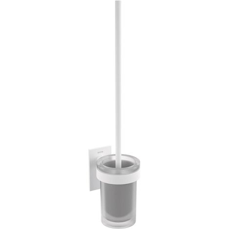 COSMIC Wall-Mounted Toilet Brush, Self-adhesive, White, Compact Stick Collection (1/5)