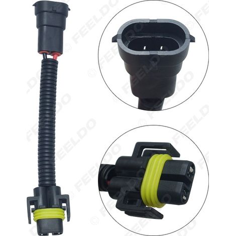 Câble adaptateur pour douille de lampe LED HID H11, câble de conversion mâle/femelle pour lampe automobile
