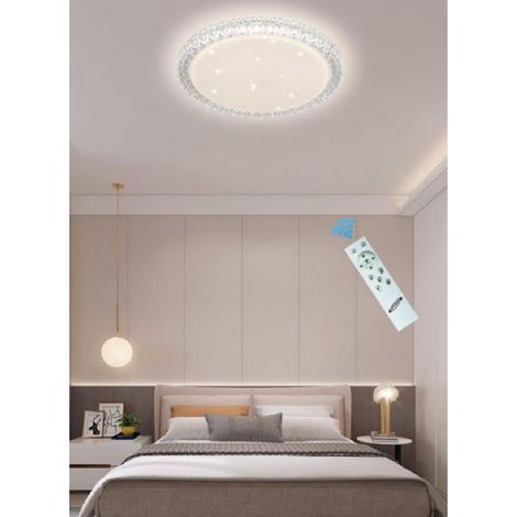 Trade Shop - LED-DECKENLEUCHTE 60W SMART DIMMABLE DECKENLEUCHTE MIT KRISTALLEFFEKT - (1/3)
