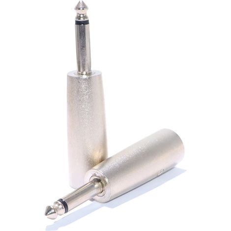 3-pin male XLR mono audio adapter to 6.35 mm male, 6.5 mm microphone, 2-pin microphone, XLR plug. (1/4)