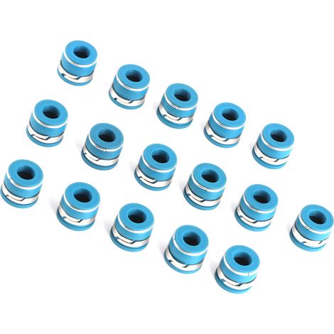 Geeignet für 16-teilige 11/32-Zoll-Ventilschaftdichtungen für SBC V8-Motoren, hergestellt aus Fluorkautschuk.