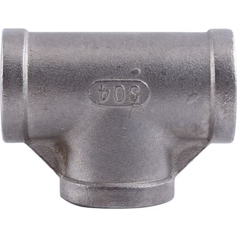 Brandneues T-Stück, 3-Wege-Rohrverschraubung mit Innengewinde, Edelstahl SS 304 (1/2" 52mm) (1/5)