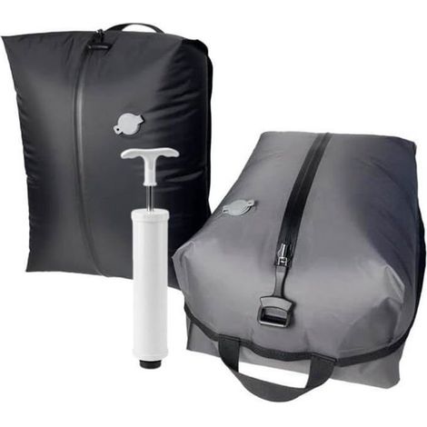 2 Sacs Compression Sous Vide Voyage, 18 L, Pompe Manuelle, Nylon TPU Étanche IP67, pour Valise et Randonnée