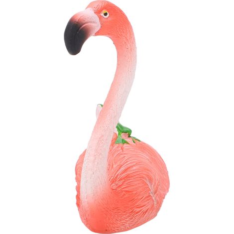 Flamingo Statue Resin Material Tropical Style Pink Plumage Decorative Animal Ornaments for Desktop Decoration (1/5)