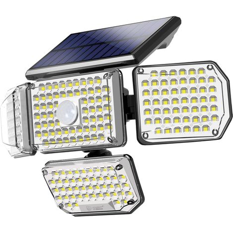 Lanteri LED Solar Wandleuchte mit Bewegungs- und Dämmerungssensor, 4W, 6500K