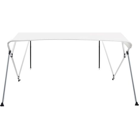 Auvent bimini à 4 arceaux Blanc 243x180x137 cm (1/5)