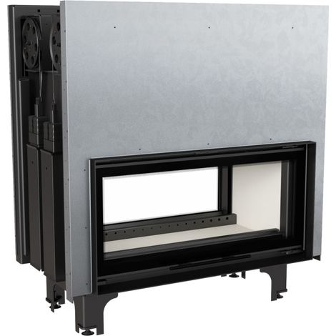 Inserto para chimenea MILA 16 TUNEL puerta de guillotina (1/4)