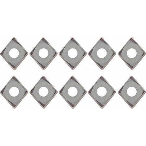 10 Stück CNC-Dreheinsätze, indexierbare Vollhartmetall-Schneidplatten CCMT060204‑6018