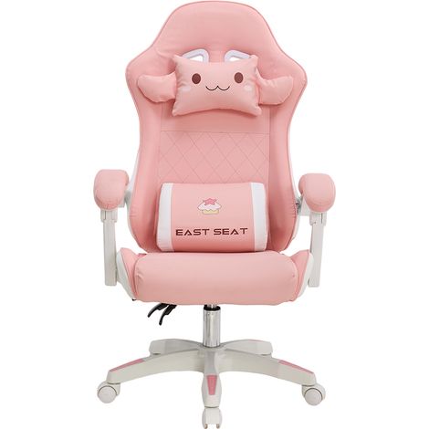 Pink High Back Gaming Chair