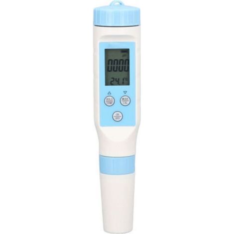 3-in-1-Wasserqualitätstester: pH-Wert, EC-Wert, Temperatur, multifunktional, Pulver und Batterie nicht enthalten (1/5)