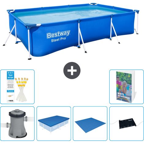Bestway Steel Pro Rechteckig - 300x201x66 cm - 7-teilig S214