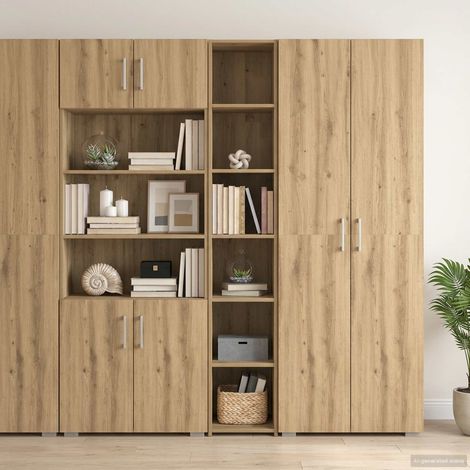 vidaXL Credenza Rovere Artigianale 30 x 41 x 185 cm (1/5)