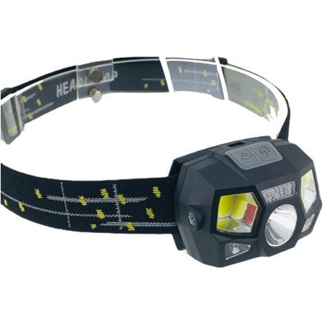 Pair Lampe Frontale LED, Rechargeable USB Phare LED Puissante avec 5 Modes d’Éclairage, Détecteur de Mouvement (1/5)