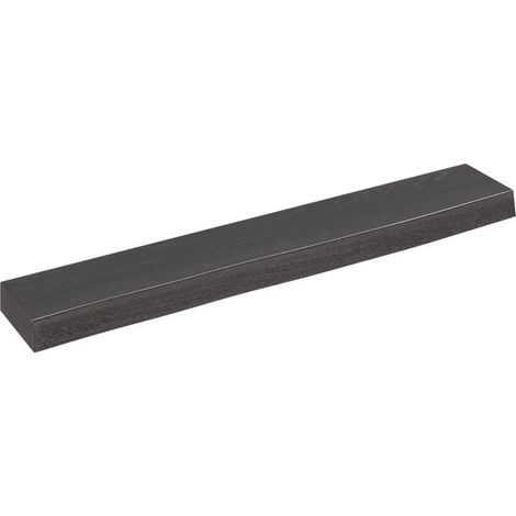 Étagère murale Étagères Murales Flottantes de Rangement gris foncé 60x10x4 cm bois chêne massif traité BRZH850203 (1/4)