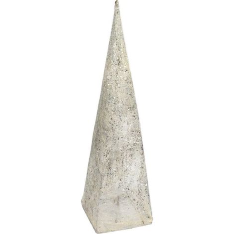 Albero di Natale conico in sisal bianco con aghi, 60 cm - Decorazione natalizia (1/3)