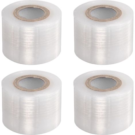 4 Rouleaux de Ruban de Greffage 5cm X 100M PE Extensible Blanc (1/5)