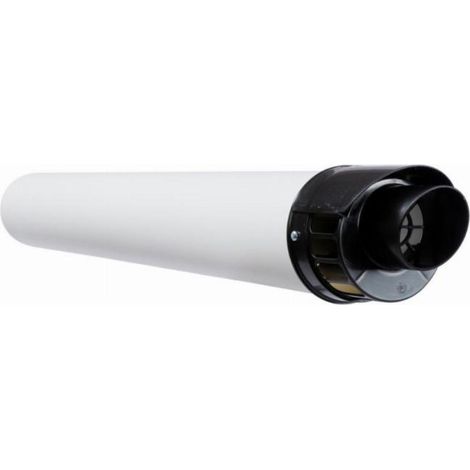 Kit ventouse horizontale 60/100 Noir ATLANTIC - 074255