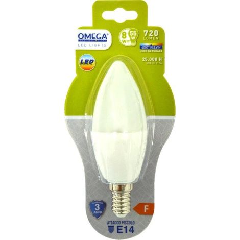 CANDELA LED C37 8W E14 4000K