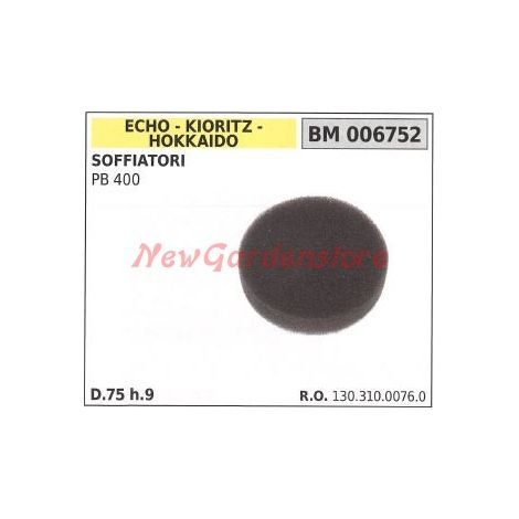 Filtro aria ECHO soffiatore PB 400 130.310.0076.0
