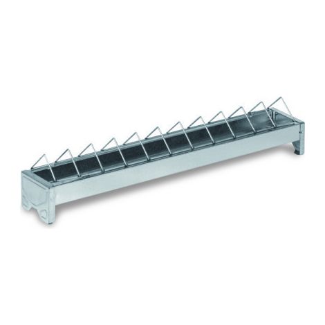 Comedero metalico Gaun para pollitos rejilla estrecha 50 cm