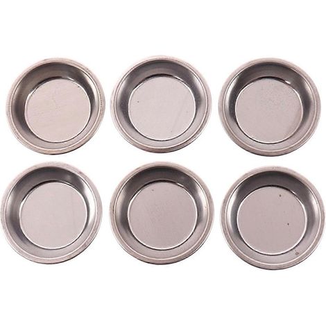 Ensemble de 6 plateaux métalliques pour peinture colorée, mélange de couleurs, B (1/5)