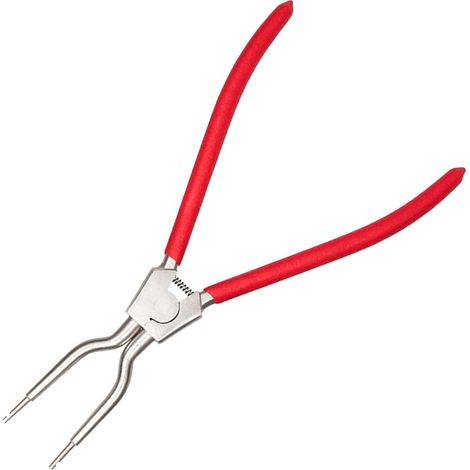 Pince à Ressort pour Rondelle Métallique Rouge, Outil de Démontage Extraction des Ressorts Intérieurs et Extérieurs, Métal et Plastique, Simple à Utiliser (1/5)