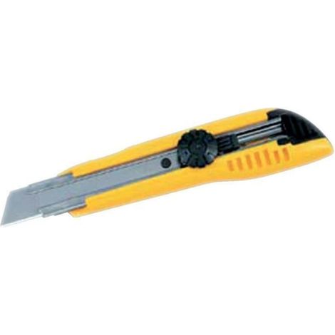 Cutter - Lame 18 mm - Manche Ergonomique - Jaune - 1 Pièce