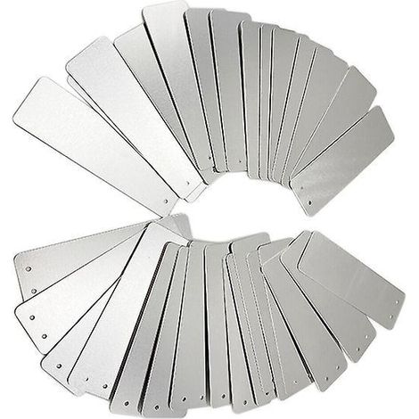100 Tiquettes En Aluminium Pour Le Jardinage - Rectangle, Panneaux De Signalisation Pour L'extrieur, Panneaux En Mtal, Tiquettes Pour Les Plantes (1/5)