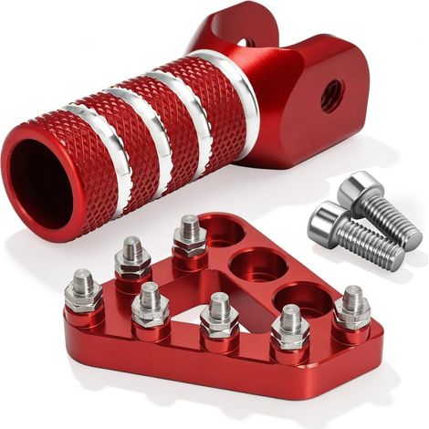 Embout Pedale de Frein Arrière + Embout Selecteur Vitesse Moto,Kit Pedale Frein Selecteur Vitesse Moto pour 125-530 SX EXC XCF XC XCW SXF SMR 690SMCR 690ENDURO SUPERMOTOR-Rouge (1/5)