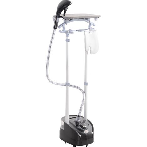 Vertikaler Dampfglätter, 1950 W, 32 g/min Dampfleistung, 2-Liter-Wassertank, ausziehbare Stange, 11 Temperaturstufen, schwarz