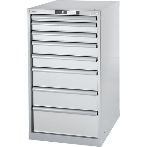 LISTA, Etabli modulaire, caisson, hauteur 1000 mm, 8 tiroirs (1/4)