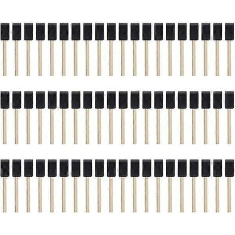 Lot de 100 pinceaux en mousse, pinceaux à manche en bois et éponge, pinceaux en mousse de 2,5 cm (1 pouce). (1/5)